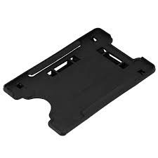 Accuprints black id card holder single side holder pack -25/50 (blaclk holder 50) 
